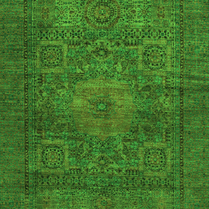 Machine Washable Abstract Green Modern Area Rugs, wshabs1308grn