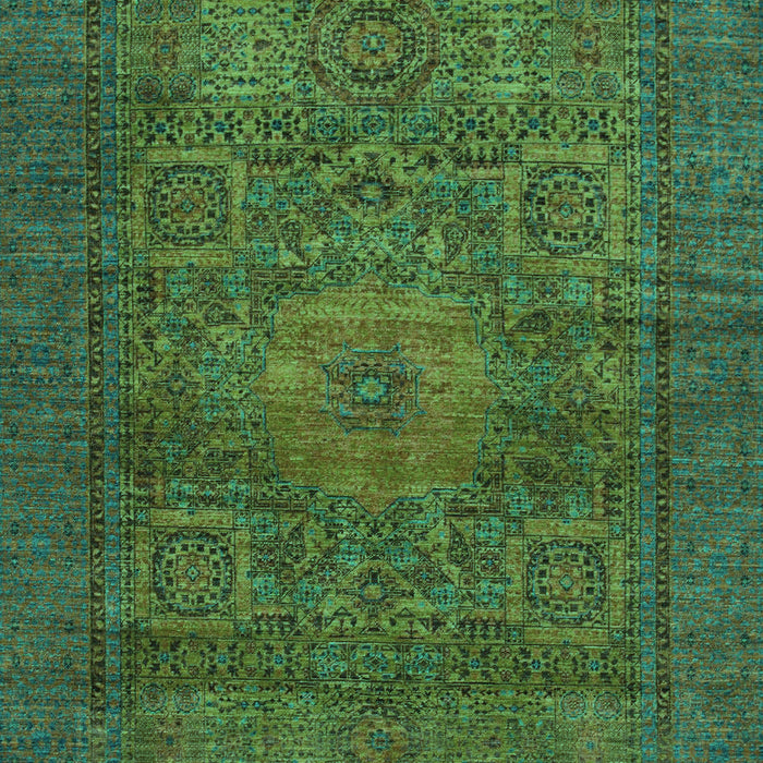 Machine Washable Abstract Turquoise Modern Area Rugs, wshabs1308turq