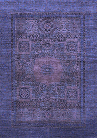 Abstract Blue Modern Rug, abs1308blu