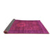 Sideview of Abstract Pink Modern Rug, abs1308pnk