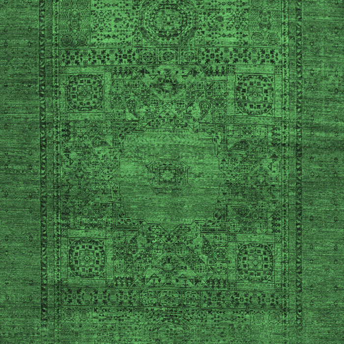 Machine Washable Abstract Emerald Green Modern Area Rugs, wshabs1308emgrn