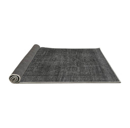 Sideview of Abstract Gray Modern Rug, abs1308gry