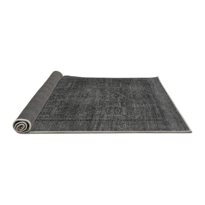 Sideview of Abstract Gray Modern Rug, abs1308gry