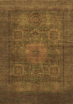 Abstract Brown Modern Rug, abs1308brn