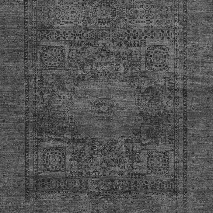 Machine Washable Abstract Gray Modern Rug, wshabs1308gry