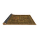 Sideview of Abstract Brown Modern Rug, abs1308brn