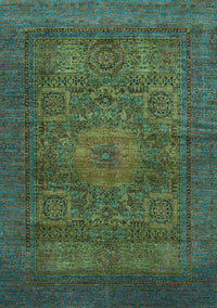 Abstract Light Blue Modern Rug, abs1308lblu