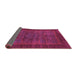 Sideview of Abstract Pink Modern Rug, abs1309pnk