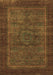 Abstract Brown Modern Rug, abs1309brn