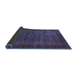 Sideview of Abstract Blue Modern Rug, abs1309blu