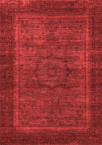 Abstract Red Modern Rug, abs1309red