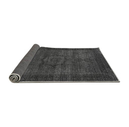 Sideview of Abstract Gray Modern Rug, abs1309gry