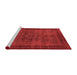 Modern Red Washable Rugs