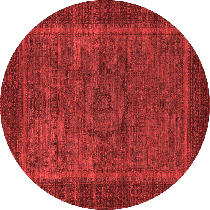 Machine Washable Abstract Red Modern Rug, wshabs1309red