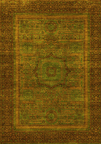 Abstract Yellow Modern Rug, abs1309yw