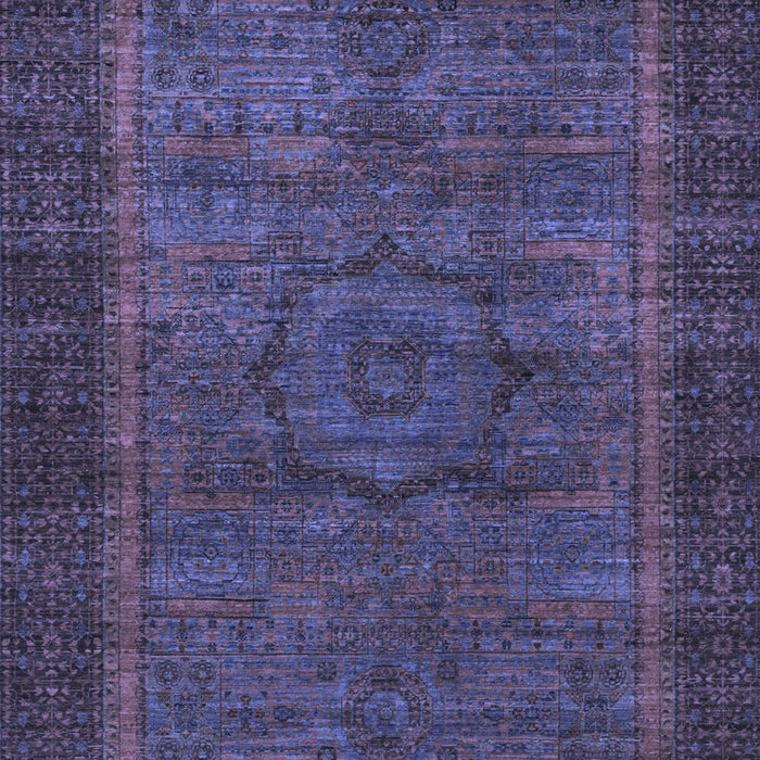 Machine Washable Abstract Blue Modern Rug, wshabs1309blu