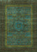 Abstract Light Blue Modern Rug, abs1309lblu