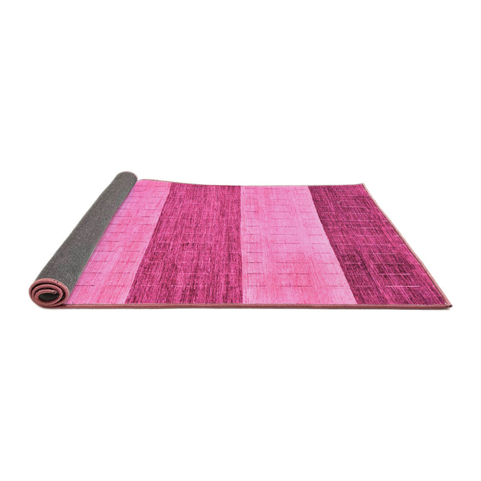 Sideview of Abstract Pink Modern Rug, abs130pnk