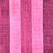 Square Machine Washable Abstract Pink Modern Rug, wshabs130pnk