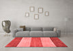 Modern Red Washable Rugs