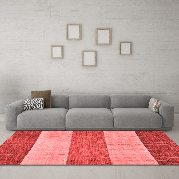 Modern Red Washable Rugs
