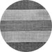 Round Abstract Gray Modern Rug, abs130gry