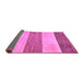 Sideview of Abstract Purple Modern Rug, abs130pur