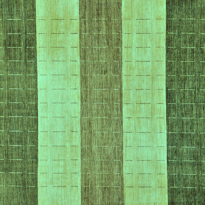 Square Machine Washable Abstract Turquoise Modern Area Rugs, wshabs130turq