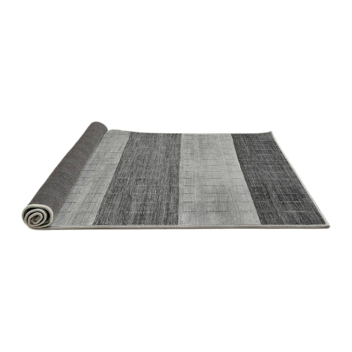 Sideview of Abstract Gray Modern Rug, abs130gry