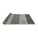 Sideview of Abstract Gray Modern Rug, abs130gry