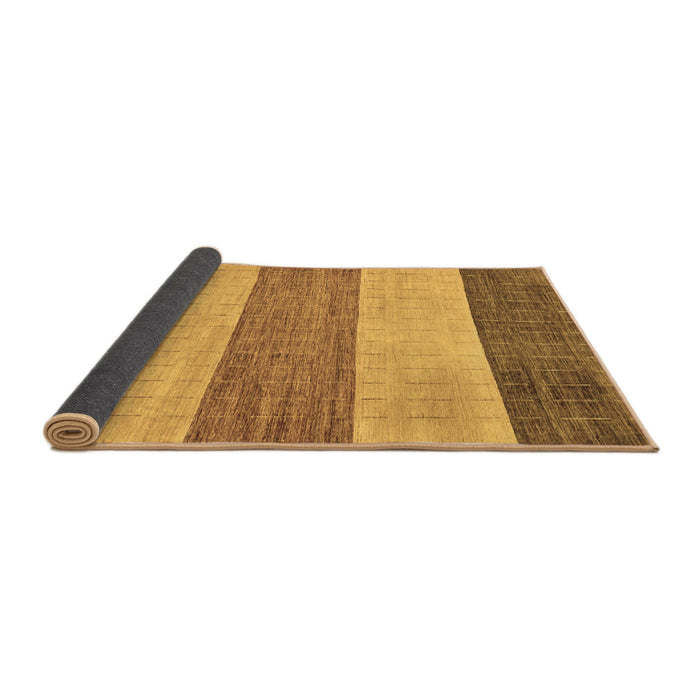 Sideview of Abstract Brown Modern Rug, abs130brn