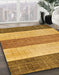 Machine Washable Abstract Orange Rug in a Family Room, wshabs130