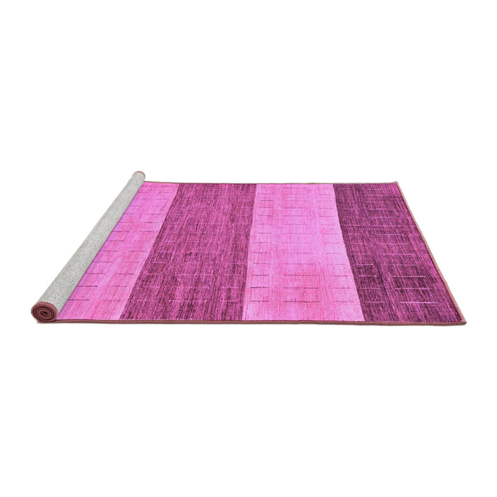 Sideview of Machine Washable Abstract Purple Modern Area Rugs, wshabs130pur