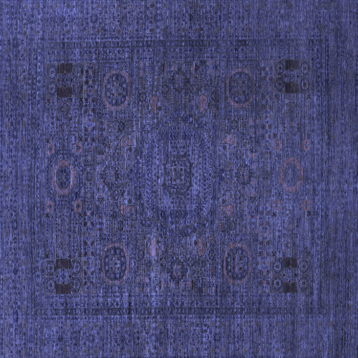 Square Abstract Blue Modern Rug, abs1310blu