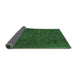 Sideview of Abstract Emerald Green Modern Rug, abs1310emgrn