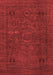 Abstract Red Modern Area Rugs