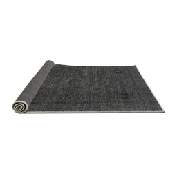 Sideview of Abstract Gray Modern Rug, abs1310gry