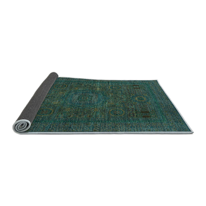 Sideview of Abstract Light Blue Modern Rug, abs1310lblu