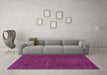 Machine Washable Abstract Pink Modern Rug in a Living Room, wshabs1310pnk