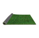 Sideview of Abstract Green Modern Rug, abs1310grn