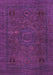 Machine Washable Abstract Purple Modern Area Rugs, wshabs1310pur