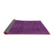 Sideview of Abstract Purple Modern Rug, abs1310pur