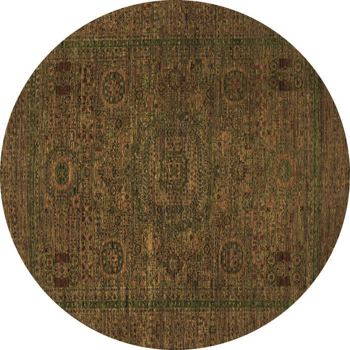 Round Machine Washable Abstract Brown Modern Rug, wshabs1310brn