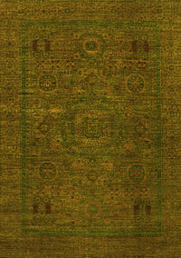 Abstract Yellow Modern Rug, abs1310yw