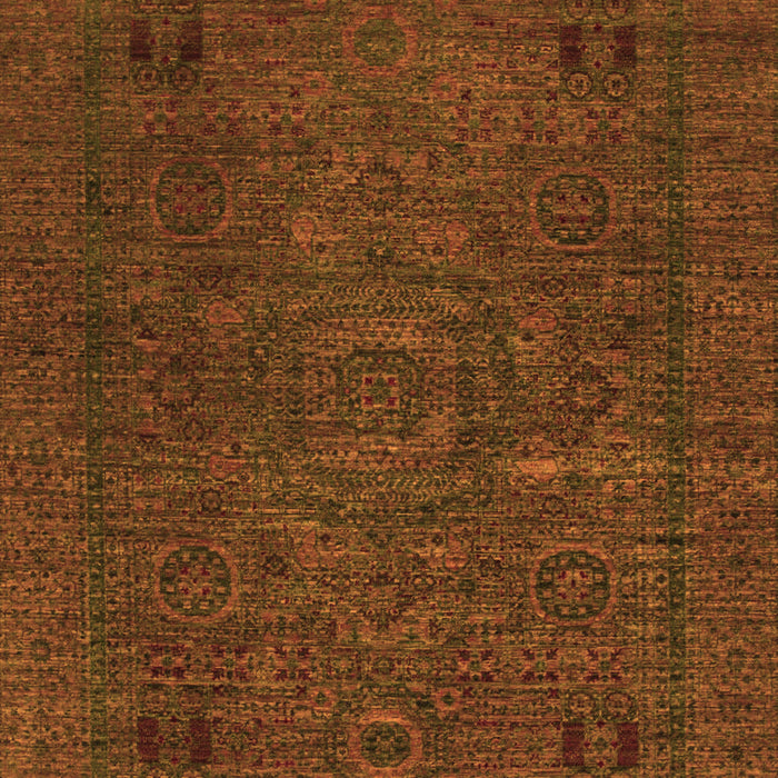 Machine Washable Abstract Orange Modern Area Rugs, wshabs1310org