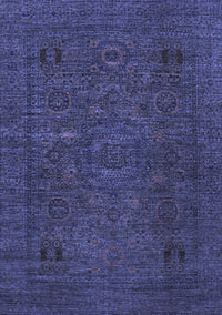 Abstract Blue Modern Rug, abs1310blu