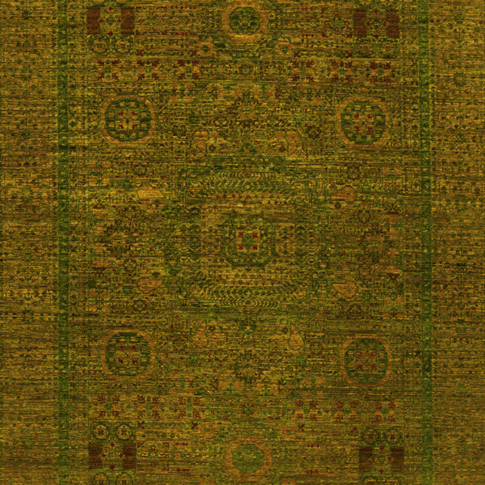 Machine Washable Abstract Yellow Modern Rug, wshabs1310yw