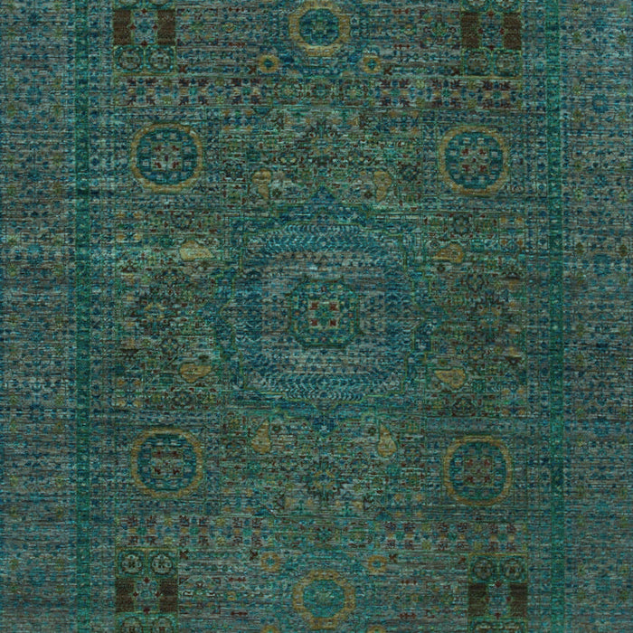 Machine Washable Abstract Light Blue Modern Rug, wshabs1310lblu
