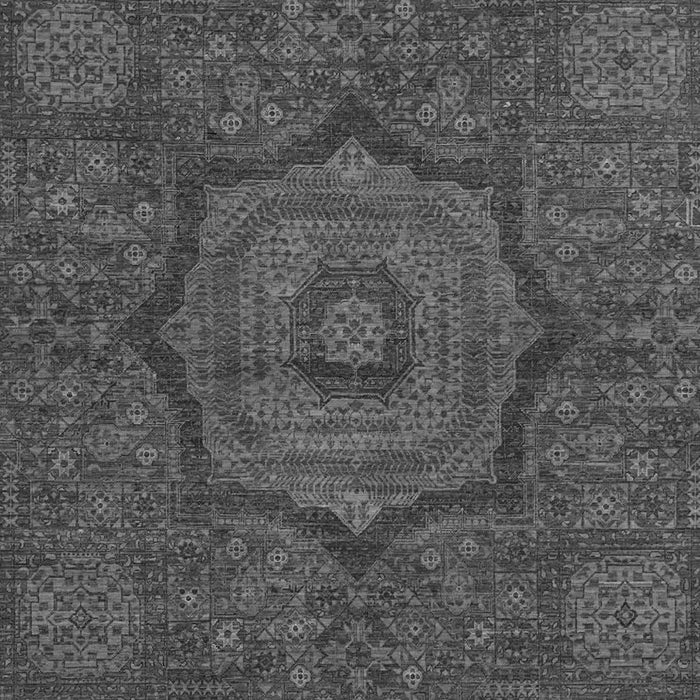 Machine Washable Abstract Gray Modern Rug, wshabs1311gry