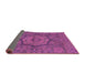 Sideview of Abstract Purple Modern Rug, abs1311pur